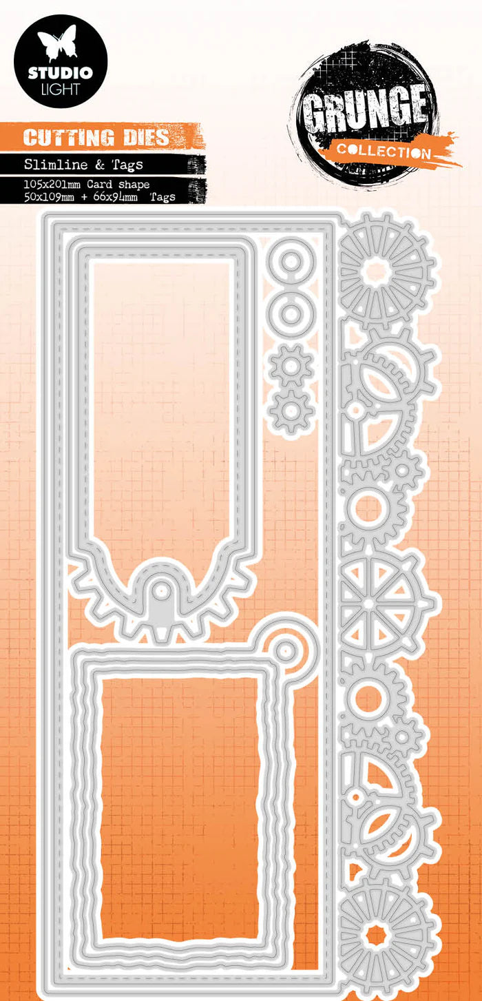 Studio Light - Cutting Die Slimline & Tags Grunge Collection