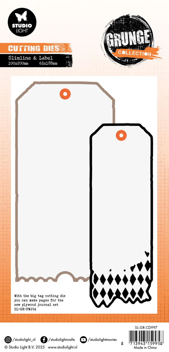 Studio Light - Cutting Die Tag Shapes Grunge Collection