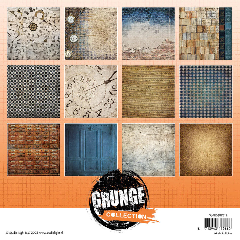 Studio Light - Design Paper Pad Background Grunge Collection