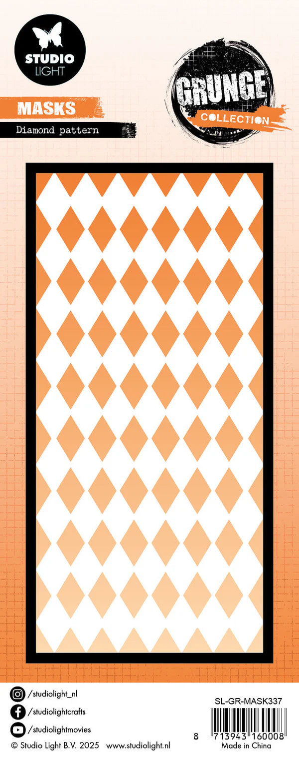 Studio Light - Mask Diamond Pattern Grunge Collection