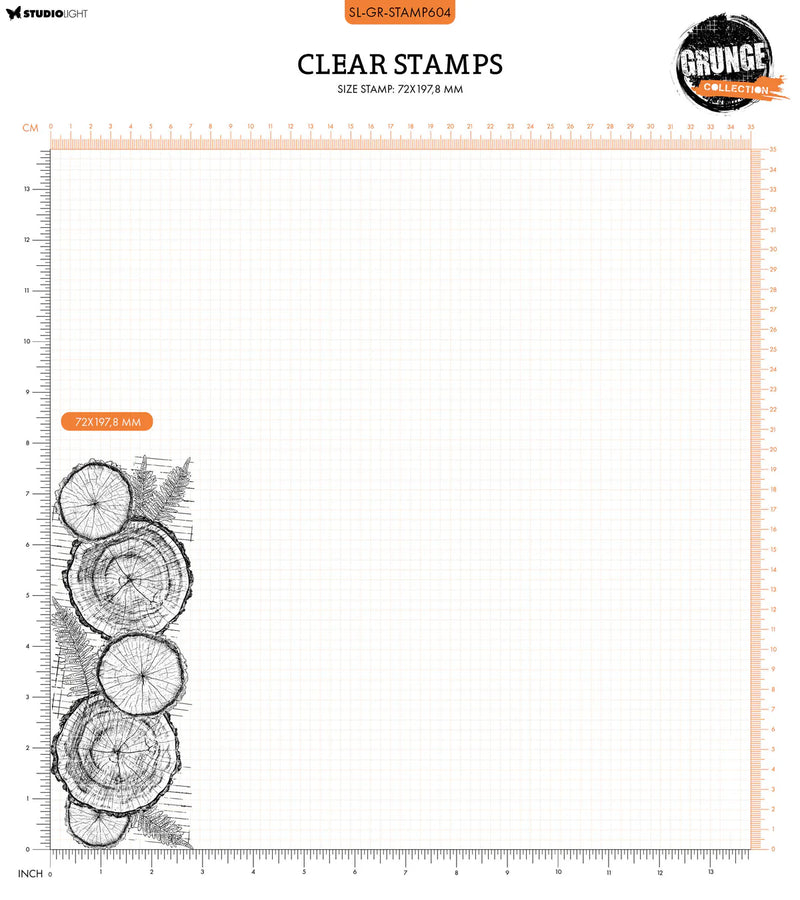 Studio Light - Clear Stamp Natural Background Grunge Collection 1 PC