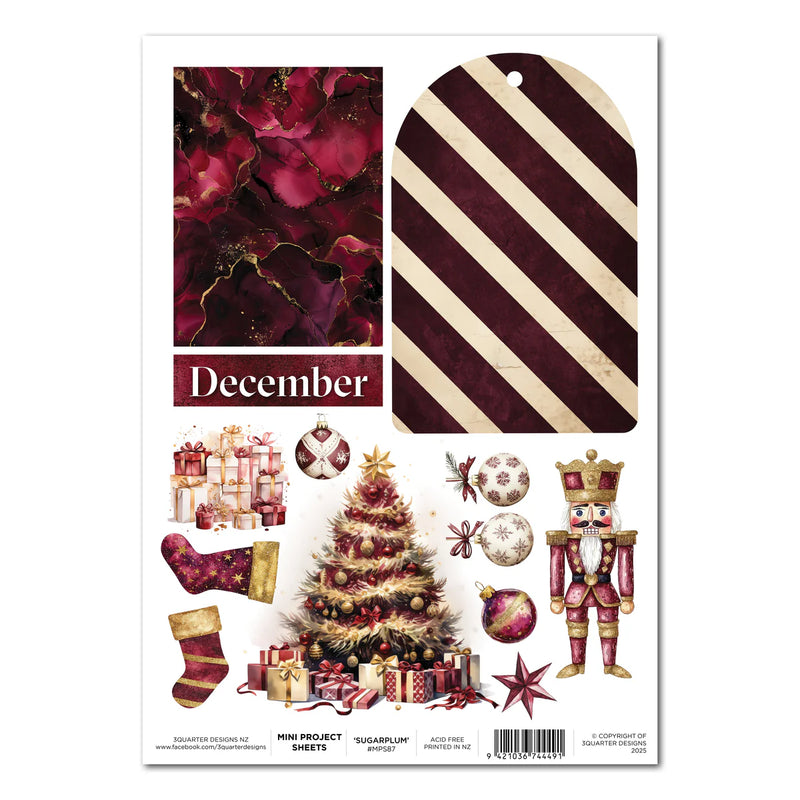 3Quarter Designs - Sugarplum Wreath - Mini Project Sheet