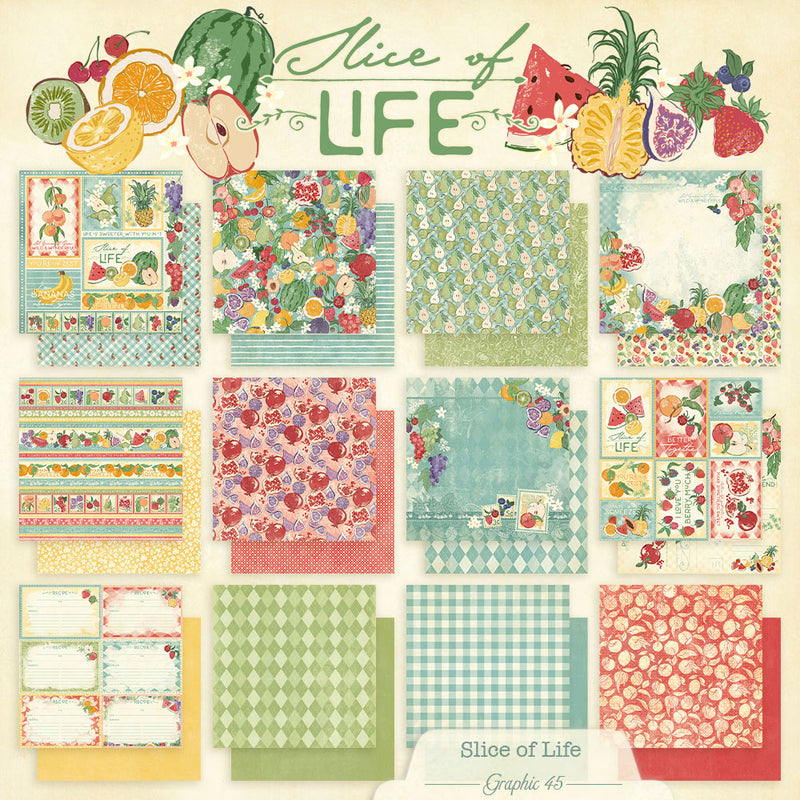 Graphic 45 - Slice of Life - 8 x 8 Collection Pack