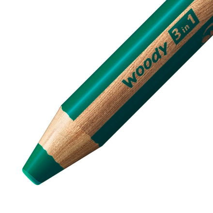 Stabilo - Woody 3 in 1 Pencil - Dark Green