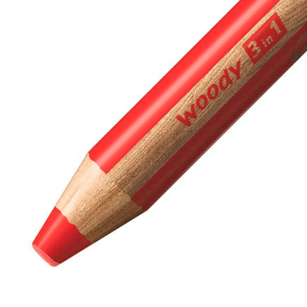 Stabilo - Woody 3 in 1 Pencil - Red
