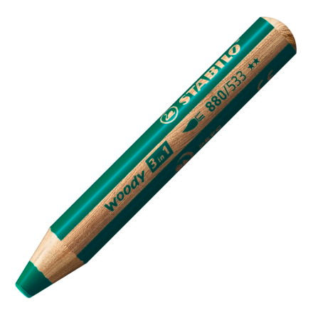 Stabilo - Woody 3 in 1 Pencil - Dark Green