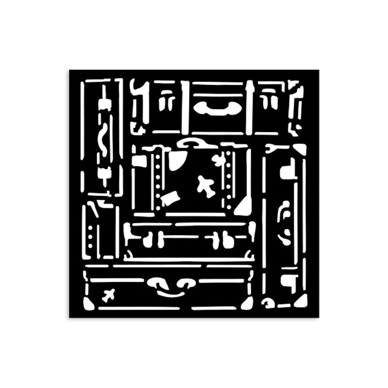 Stamperia - Art Of Travelling - Stencils - Suitcases