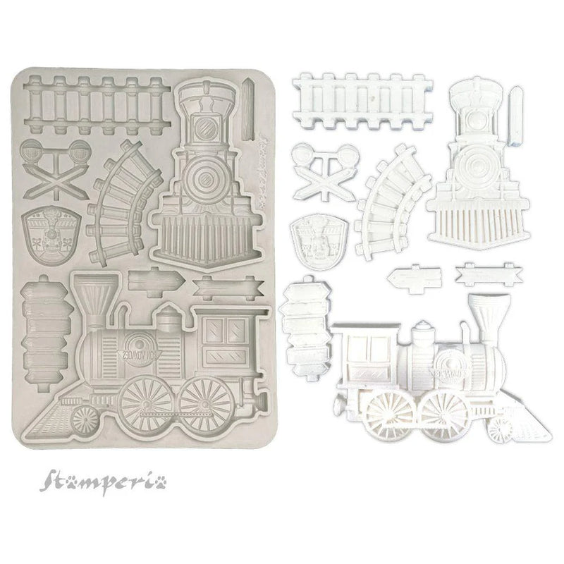Stamperia - Art of Travelling Collection - Moulds - Train