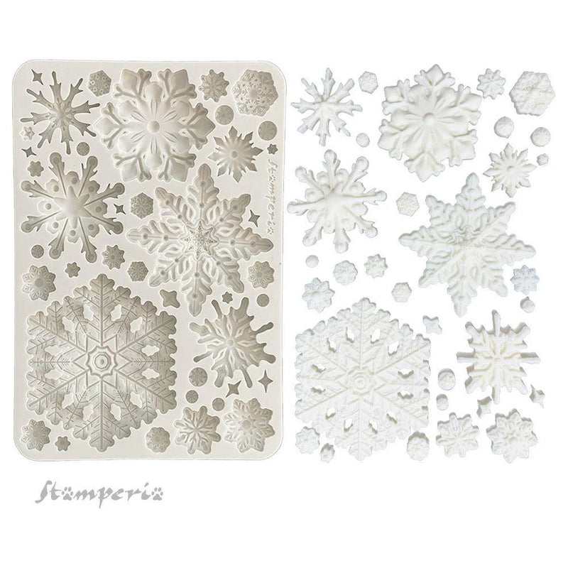 Stamperia - Dewdrops Collection - Moulds - Snowflakes