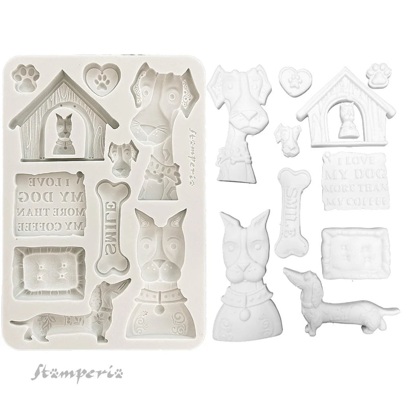 Stamperia - Furry Friends - Moulds - I Love My Dog