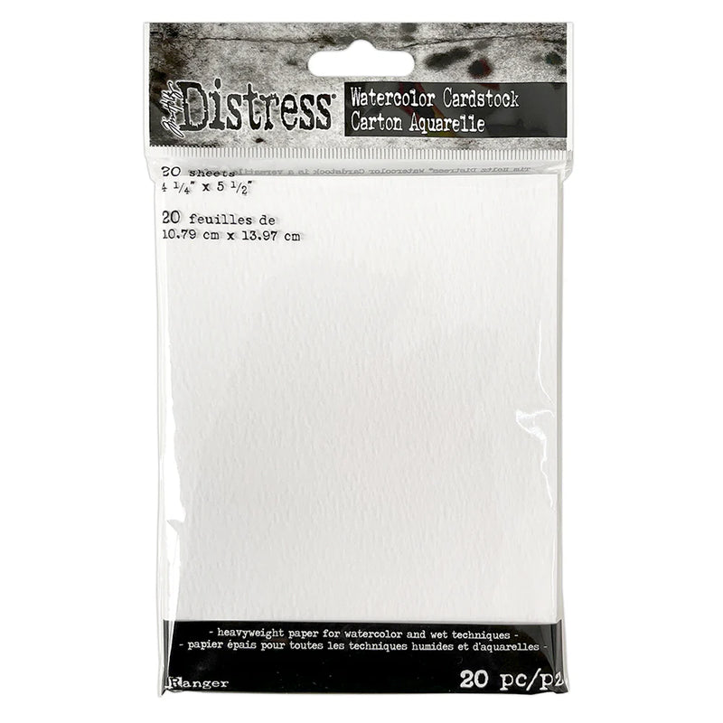 Ranger Ink - Tim Holtz - 4.25 x 5.5 Distress Watercolor Cardstock