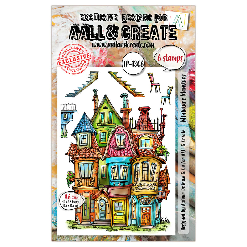 AALL and Create - A6 Stamp Set - Miniature Mansions