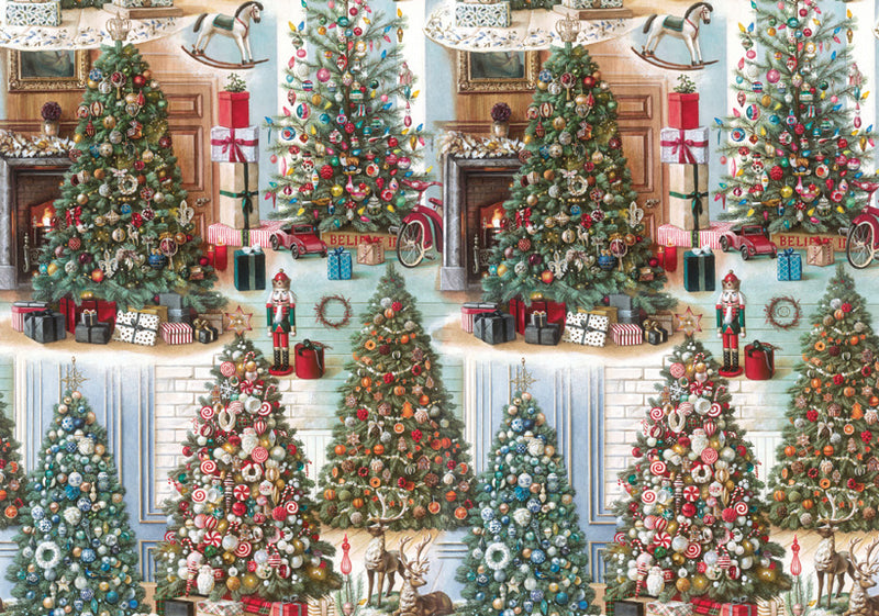 Bomo Art Paper - Wrapping Paper - The Luckiest Christmas Trees
