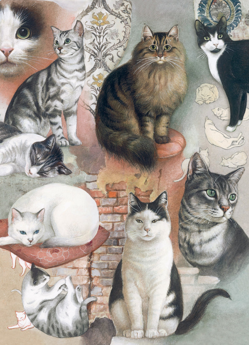 Bomo Art - Bomo Puzzle - The Nine Lives of Cats