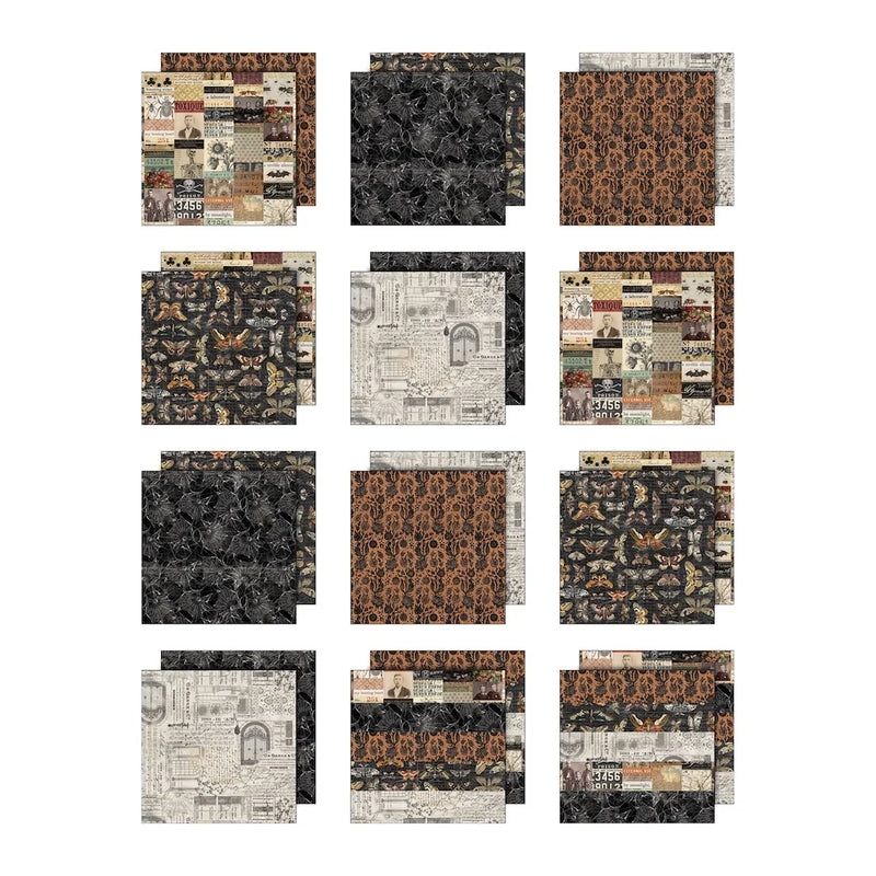 Tim Holtz - Idea-ology - Palette Collection - 8 x 8 Paper Pack - Halloween