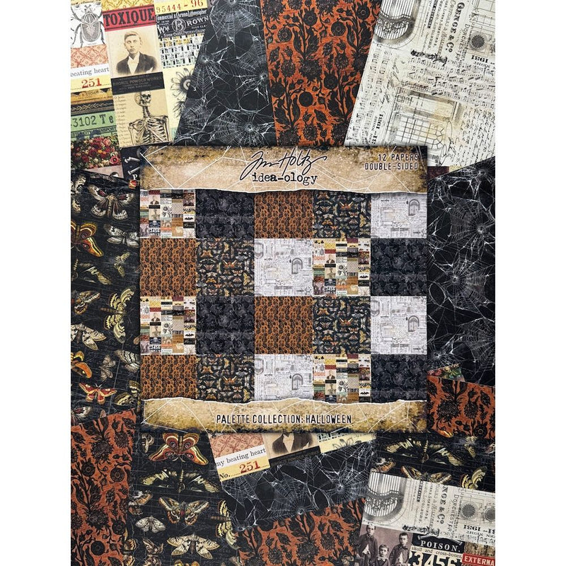 Tim Holtz - Idea-ology - Palette Collection - 12 x 12 Paper Pack - Halloween