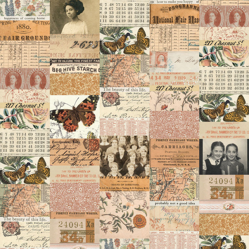 Tim Holtz - Idea-ology - Palette Collection - 12 x 12 Paper Pack - Orange