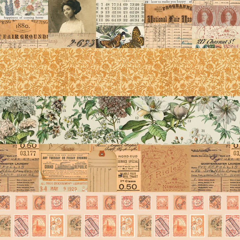 Tim Holtz - Idea-ology - Palette Collection - 12 x 12 Paper Pack - Orange