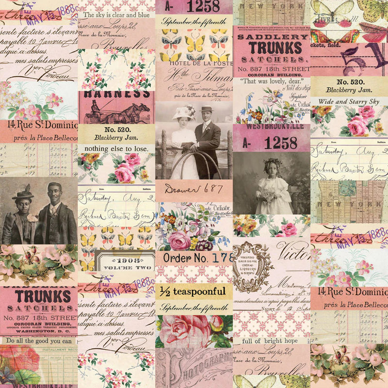 Tim Holtz - Idea-ology - Palette Collection - 8 x 8 Paper Pack - Pink