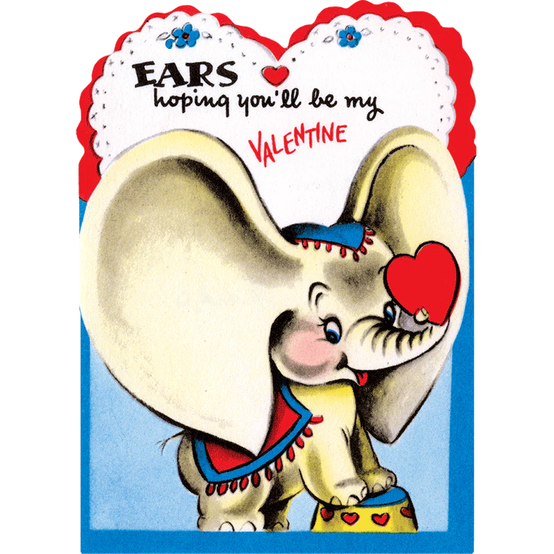 Laughing Elephant - Cool for School - Valentines Greeting Card Packet