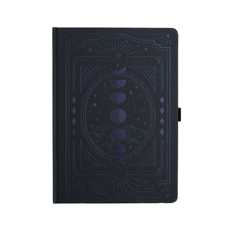 Archer and Olive - B5 Dot Grid - Black on Black Wonderstruck White Pages