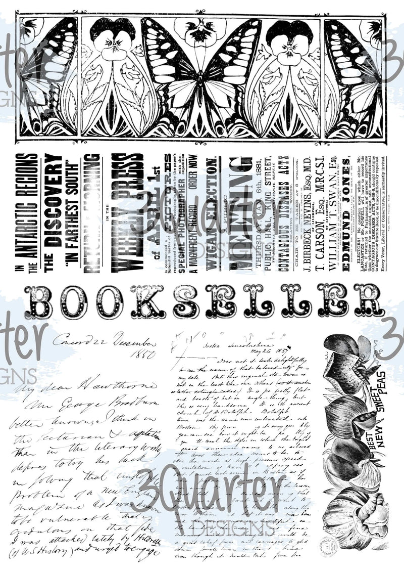 3Quarter Designs - Vellum 12 Sheet Pack - Classically Vintage