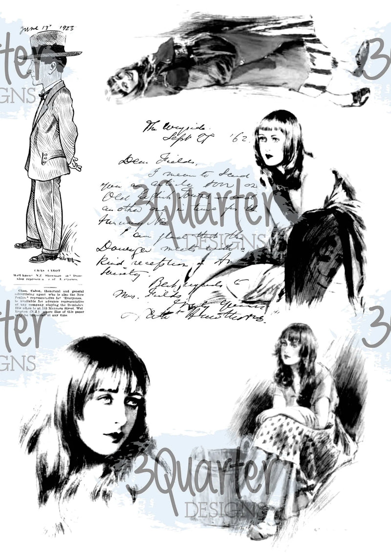 3Quarter Designs - Vellum 12 Sheet Pack - Classically Vintage