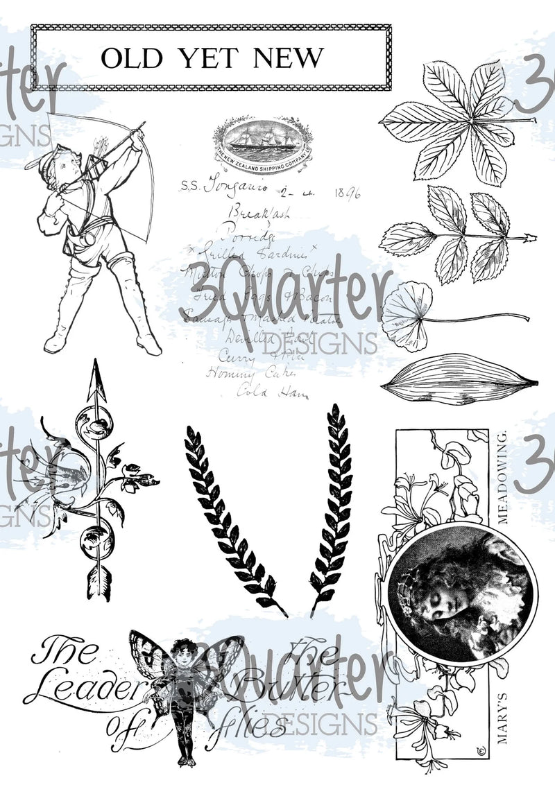 3Quarter Designs - Vellum 12 Sheet Pack - Classically Vintage