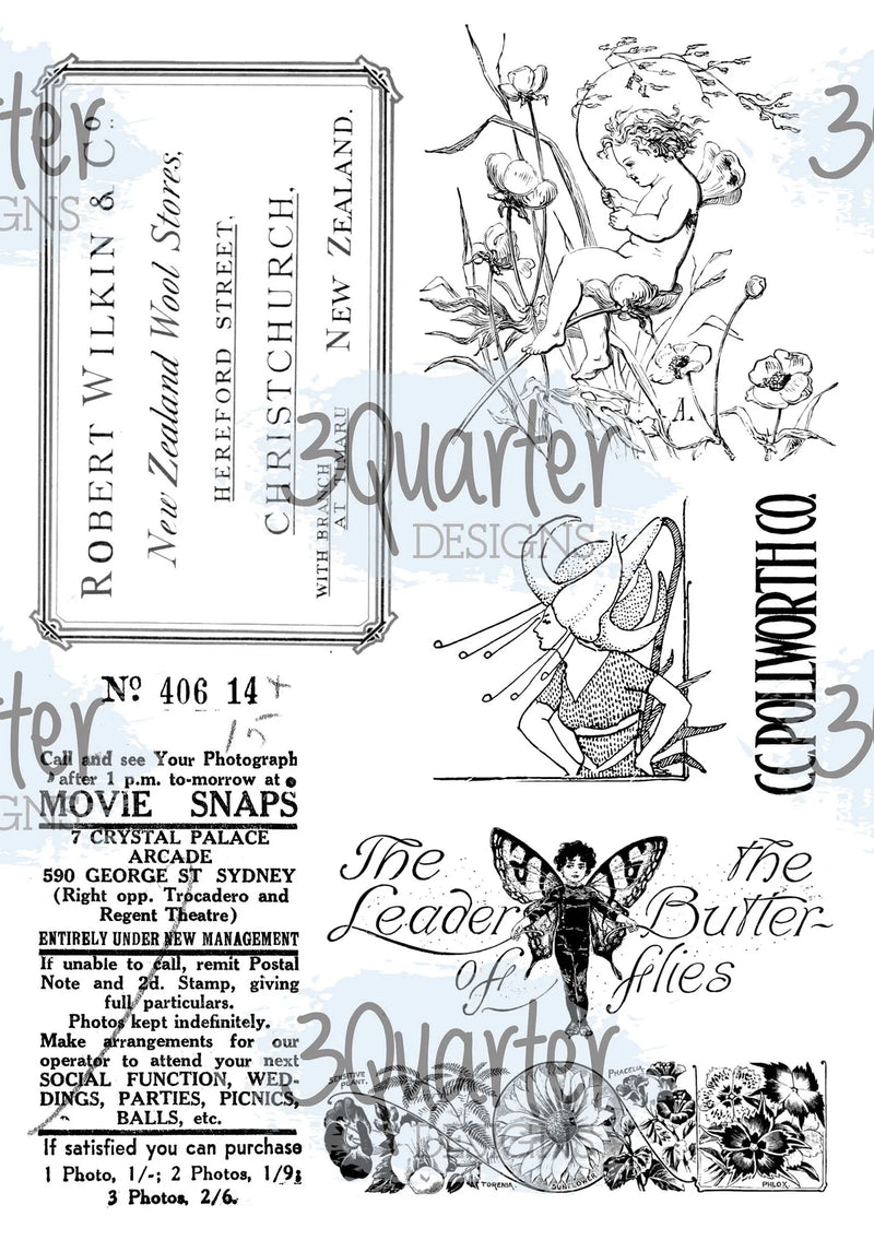 3Quarter Designs - Vellum 12 Sheet Pack - Classically Vintage