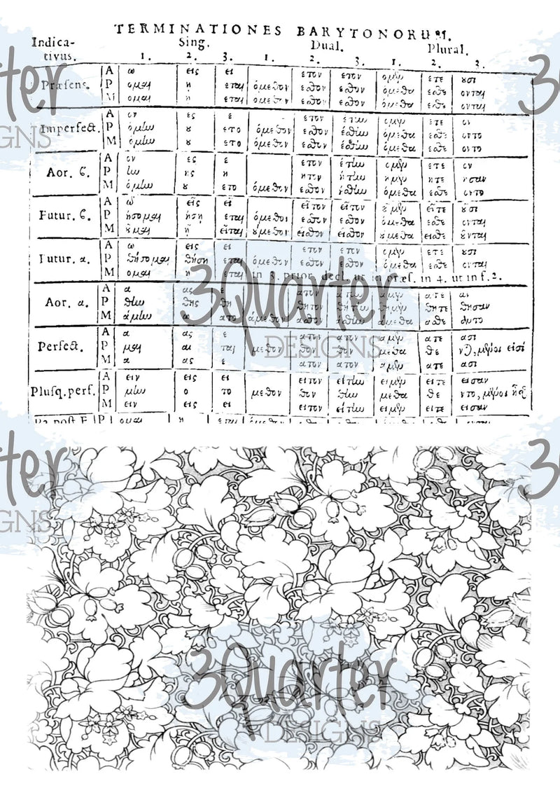 3Quarter Designs - Vellum 12 Sheet Pack - Classically Vintage