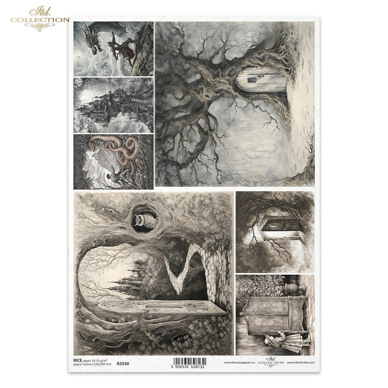 ITD Collection - Lost in a Fairy Tale - Rice Paper - R2540