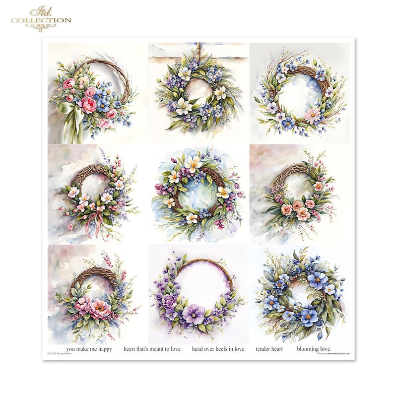 ITD Collection - Spring Wreath Scrapbooking Papers