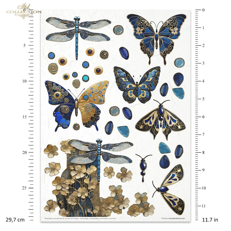 ITD Collection - Inspired by Klimt - Rice Paper Set
