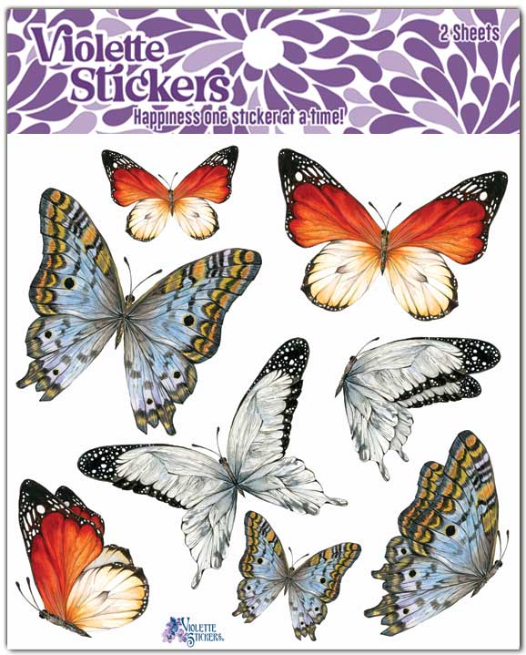 Violette Stickers - Mountain Butterfly Stickers