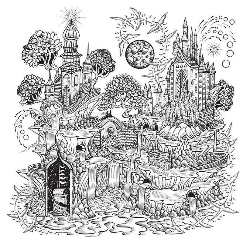 Melpomeni Chatzipanagiotou - Dream Voyage: A Fantasy Coloring Journey