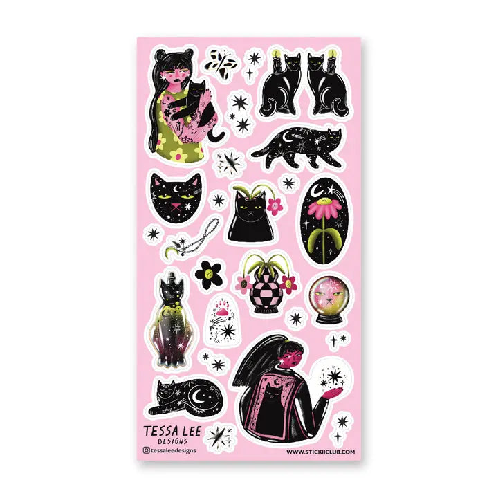 STICKII - Mystical Cats Sticker Sheet