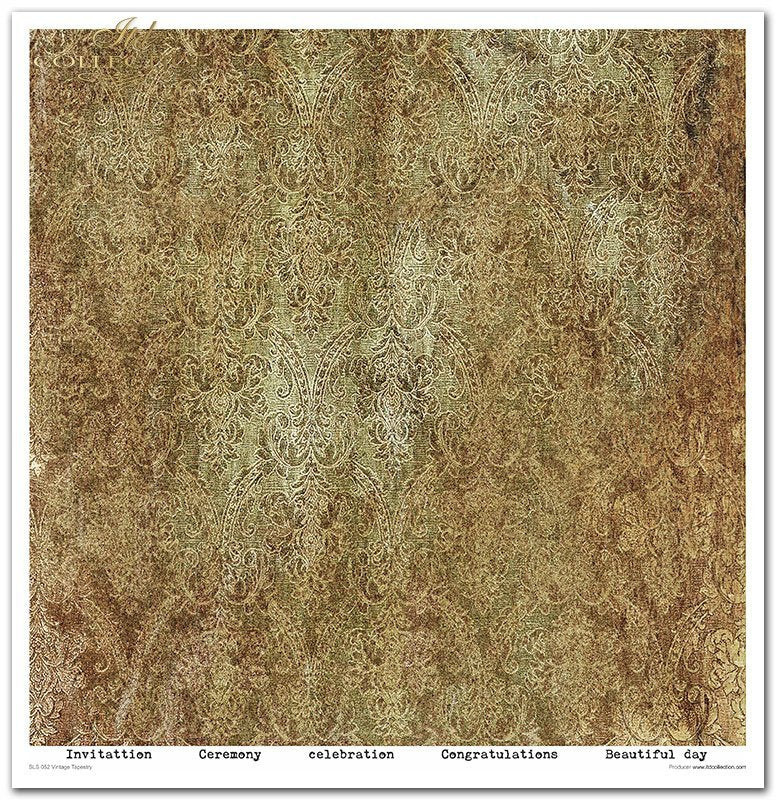 ITD Collection - Vintage Tapestry Scrapbooking Papers