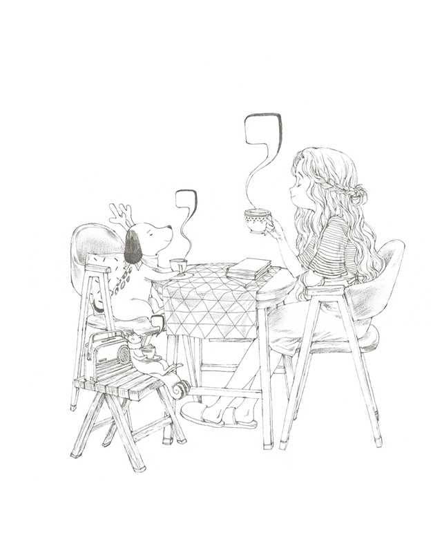 Aeppol - Forest Girl's Coloring Book