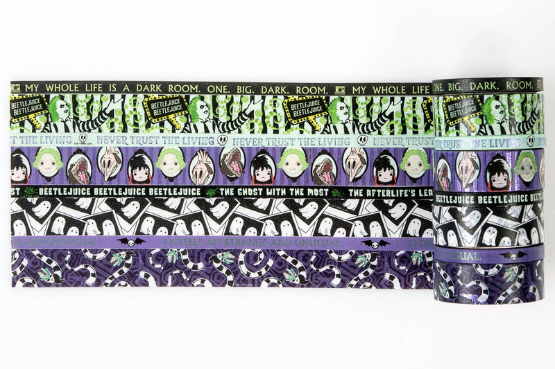 Conquest Journals - Beetlejuice Never Trust the Living Washi Tape