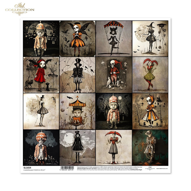 ITD Collection - SL1654 Scrapbooking Single Sheet