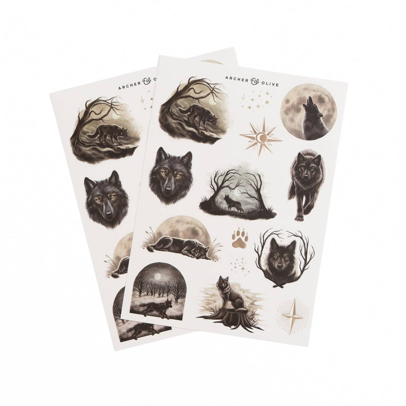 Archer and Olive - Wolf in the Night Sticker Set