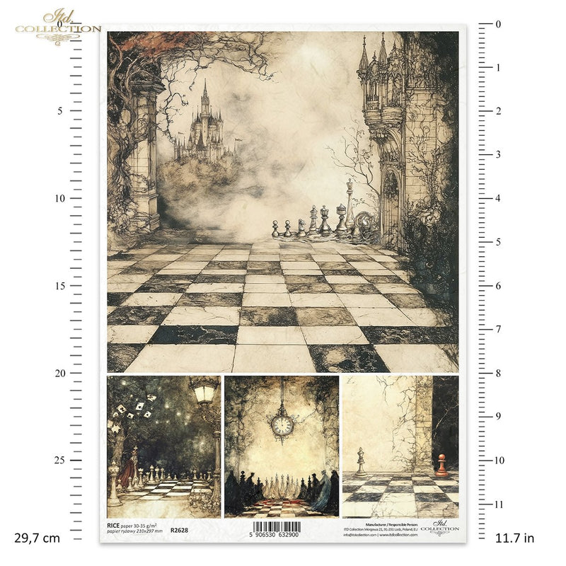 ITD Collection - Alice in Wonderland - Rice Paper - R2628