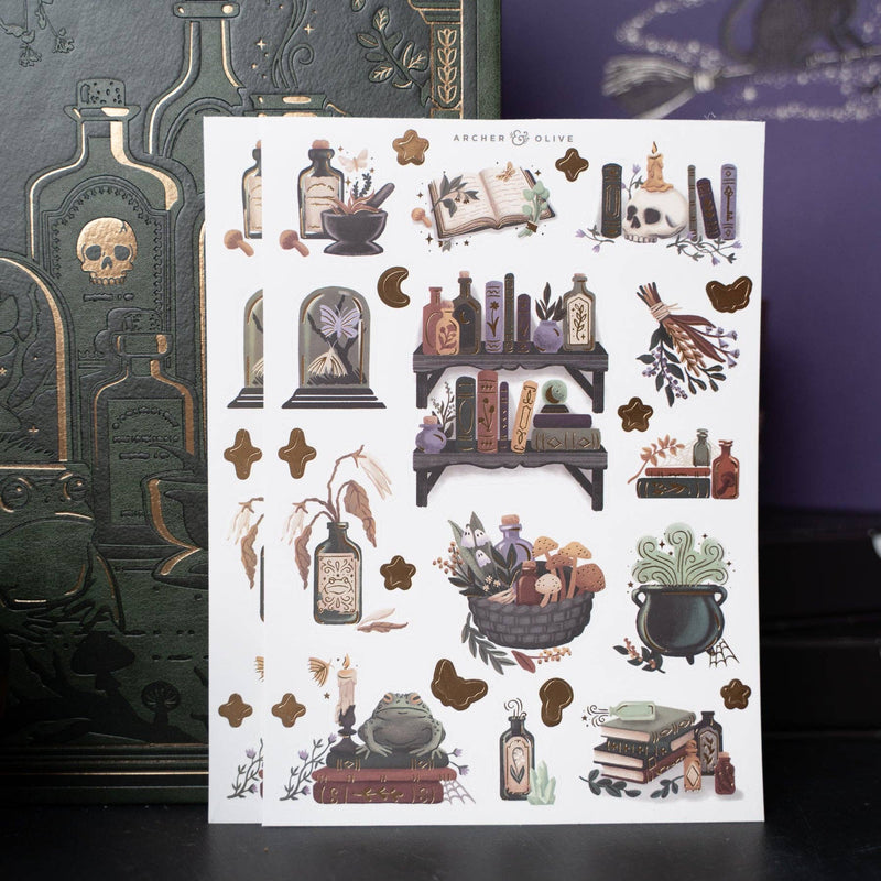 Archer and Olive - Apothecary Shelf Sticker Set