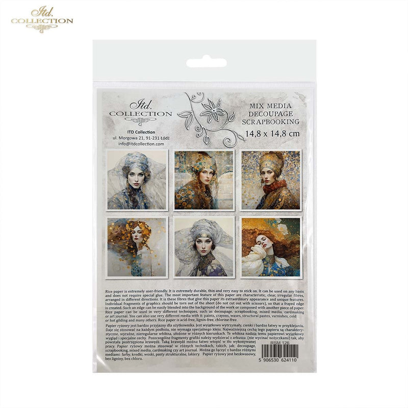 ITD Collection - Rice Paper Set Mini - Portraits of Women - RSM126