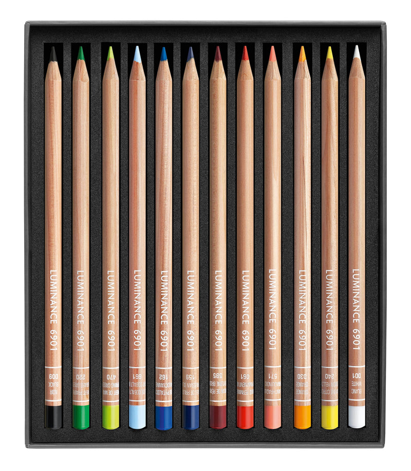 Caran d'Ache - Set of 12 Colored Pencils LUMINANCE™