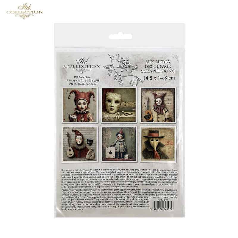 ITD Collection - Rice Paper Set Mini - Carnival Masquerade