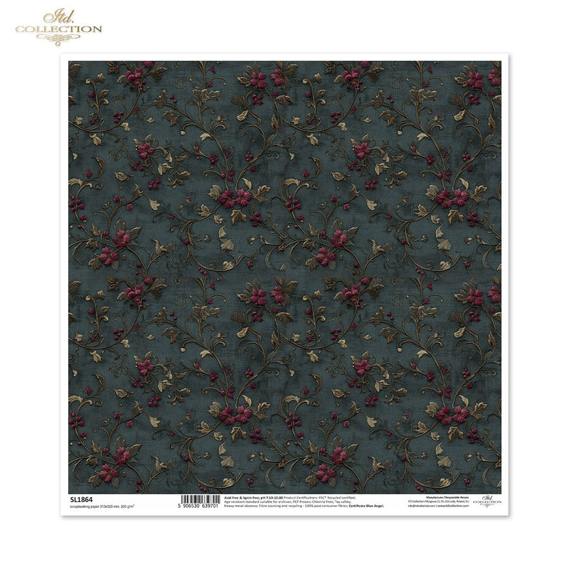 ITD Collection - Retro Toys - SL1864 Scrapbooking Single Sheet