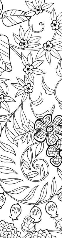 Rockpool Publishing - Flowers Coloring Bookmarks