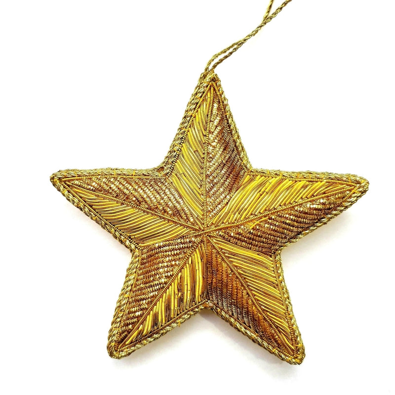 BoutiqueByMariam - Handmade Texas Gold Star Ornament