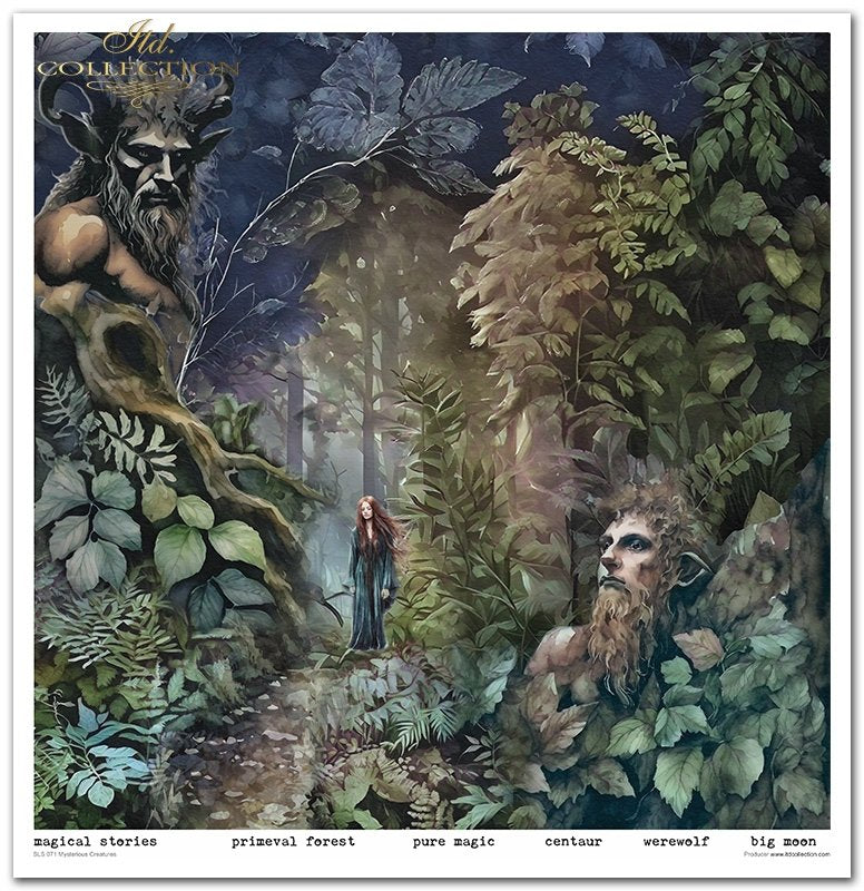 ITD Collection - Mysterious Creatures Scrapbooking Papers